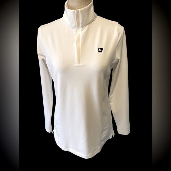 Peter Millar Jackets & Blazers - Women’s Peter Millar White quarter zip jacket NWT